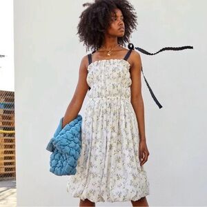 H&M x Brock Collection White Dress NWOT cottagecore summer floral dress